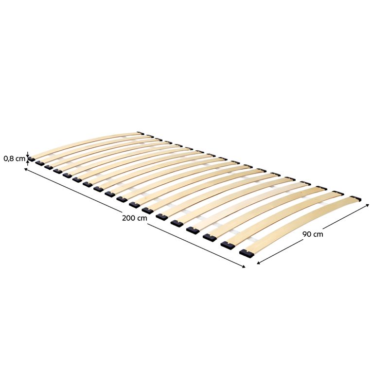 Rolovaný rošt, 90x200cm, lamelový, BREZO