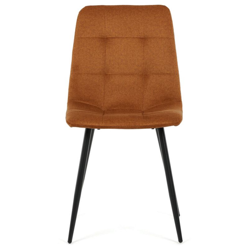 Jedálenská stolička, žltá, zamatová látka, DCL-X7015 YEL2