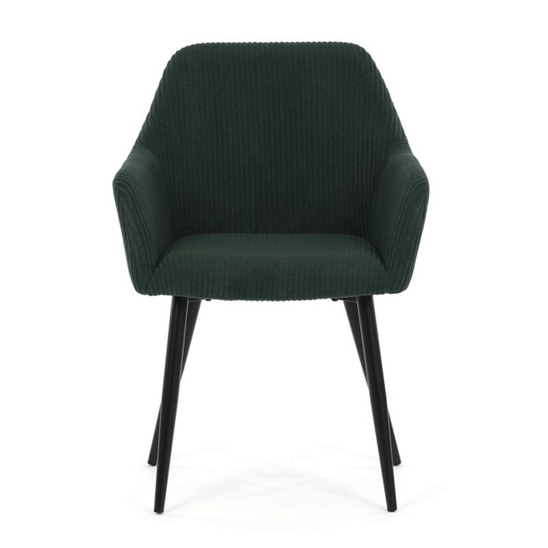 Jedálenská stolička, zelená, menčestrová látka, DCH-V4009 GRN6