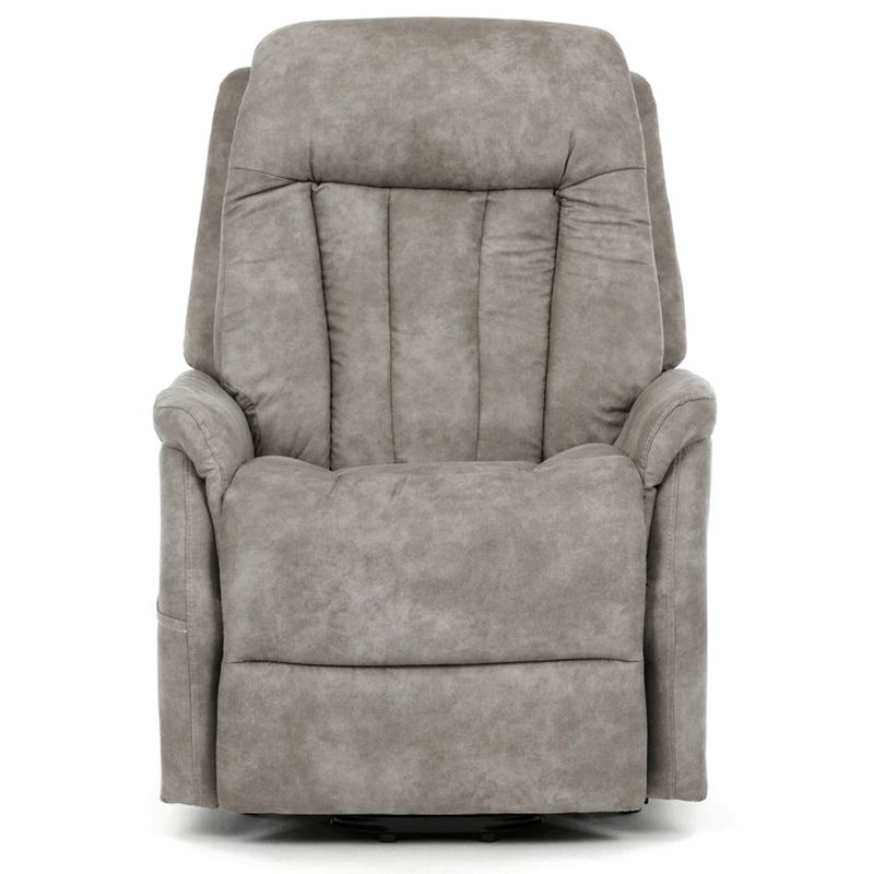 Polohovacie kreslo, elektrické, sivá látka vintage, TV-Q8575 GREY3