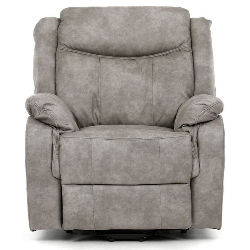 Polohovacie kreslo, elektrické, sivá látka vintage, TV-Q8668 GREY3