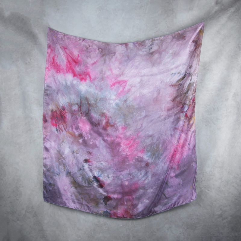 Hodvábna šatka VZOR_55, 85 x 90cm, Made in Slovakia