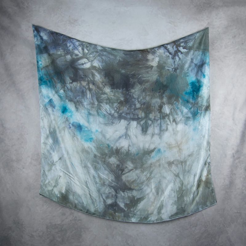 Hodvábna šatka VZOR_50, 85 x 90cm, Made in Slovakia
