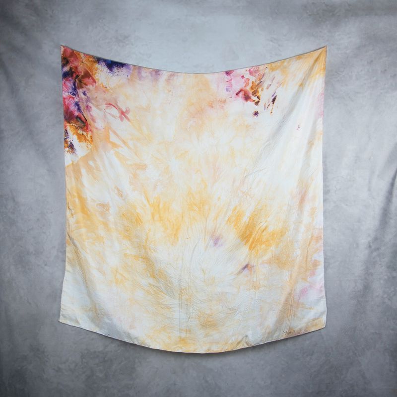 Hodvábna šatka VZOR_53, 85 x 90cm, Made in Slovakia