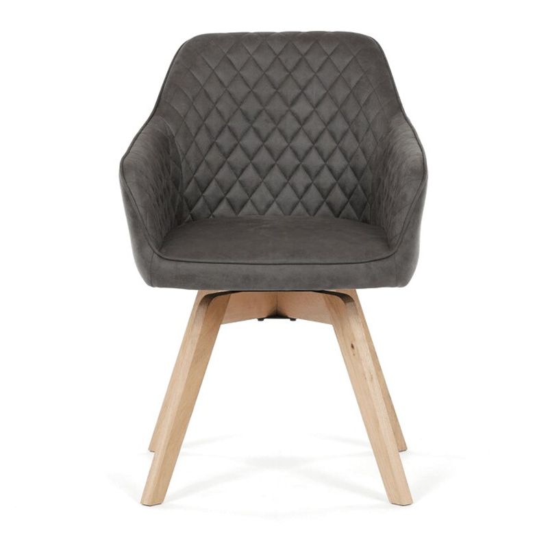 Jedálenská stolička, čierna, látka vintage, DCH-435 BK3