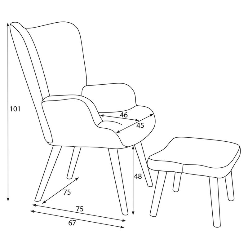 Relaxačné kreslo, ušiak, zelená látka bouclé, AK-319 GRN2