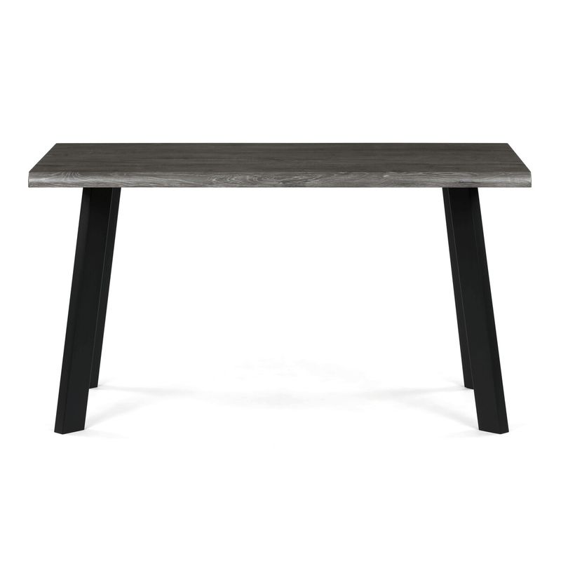 Jedálenský stôl 140x80cm, MDF, kov, sivý dub, HT-F4514 GREY