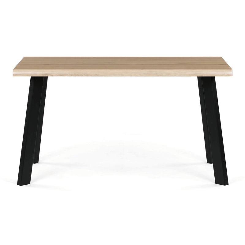 Jedálenský stôl 140x80cm, MDF, kov, divoký dub, HT-F4514 OAK