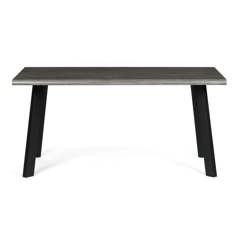 Jedálenský stôl 160x90cm, MDF, kov, sivý dub, HT-F4516 GREY
