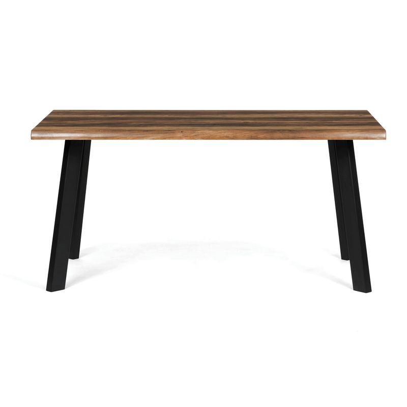 Jedálenský stôl 160x90cm, MDF, kov, old wood, HT-F4516 OLW