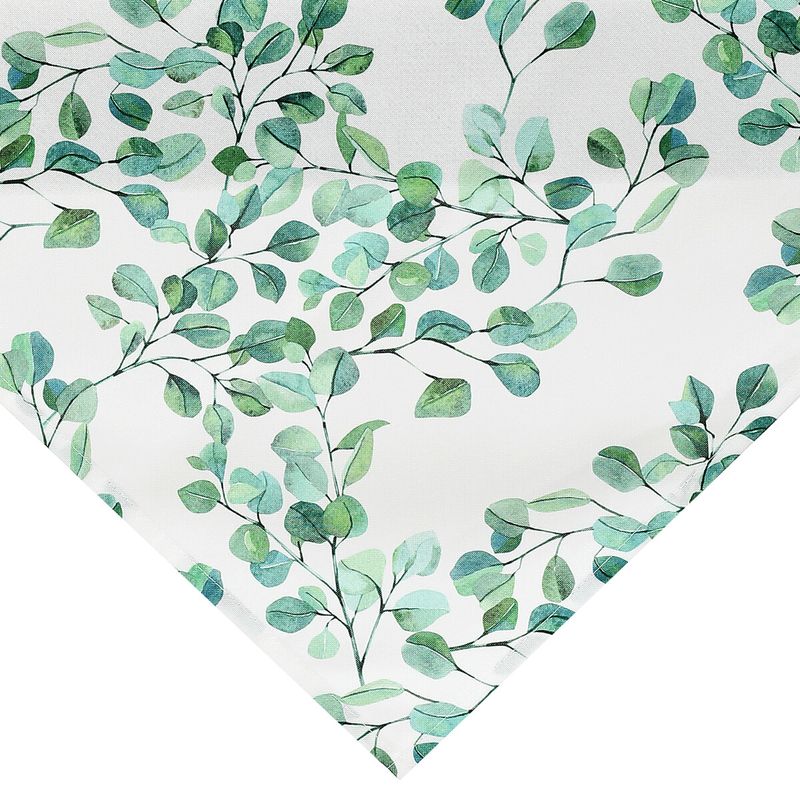 Obrus, vetvy so zelenými lístkami, 100% polyester, 80x80cm, UBR126-3