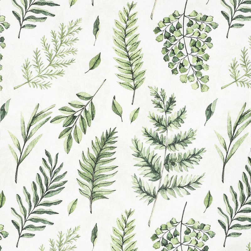 Behúň mix zelených listov, 100% polyester, 40x150cm, UBR127-2