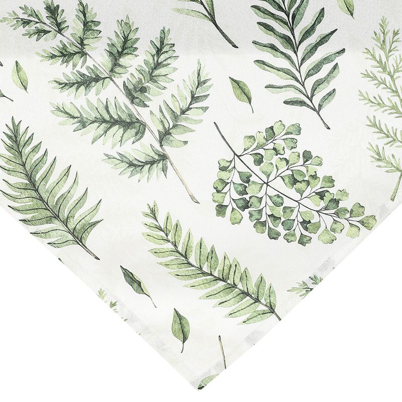 Obrus, mix zelených listov, 100% polyester, 80x80cm, UBR127-3