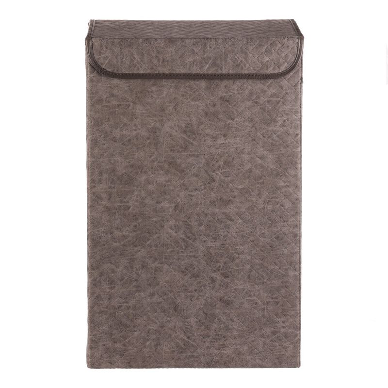 Kôš na bielizeň, látkový s vekom, sivá farba, DT3009 GREY