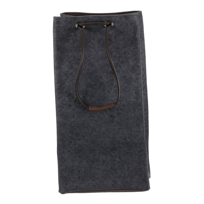Kôš na prádlo, látkový, sťahovací, modrá farba, DT3011 BLUE-L