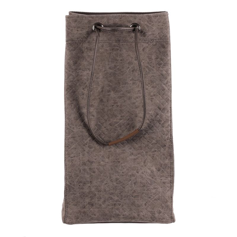 Kôš na prádlo, látkový, sťahovací, sivá farba, DT3011 GREY-L