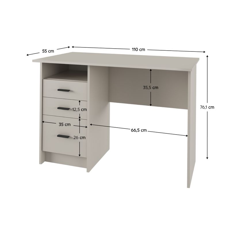 PC stôl, 110x55cm, kašmír, SAMSON NEW