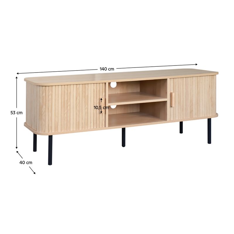 TV stolík, 140cm, dub, ARIANE
