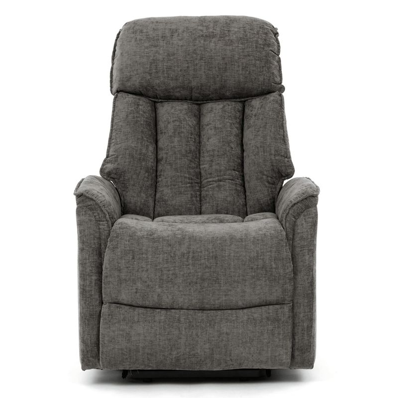 Polohovacie elektrické kreslo, sivá látka, 200kg, TV-H9727 GREY2