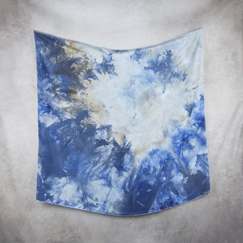 Hodvábna šatka VZOR_68, 90x90cm, Made in Slovakia