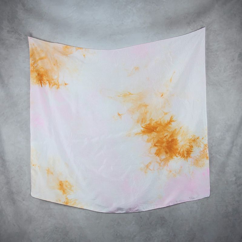 Hodvábna šatka VZOR_72, 80x90cm, Made in Slovakia