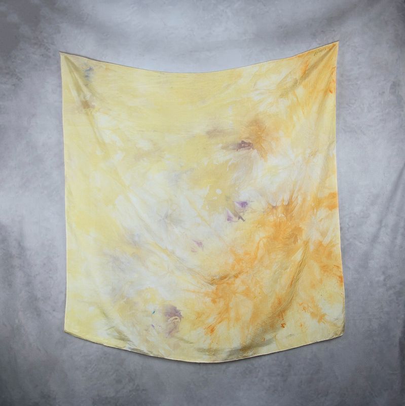 Hodvábna šatka VZOR_82, 90x90cm, Made in Slovakia
