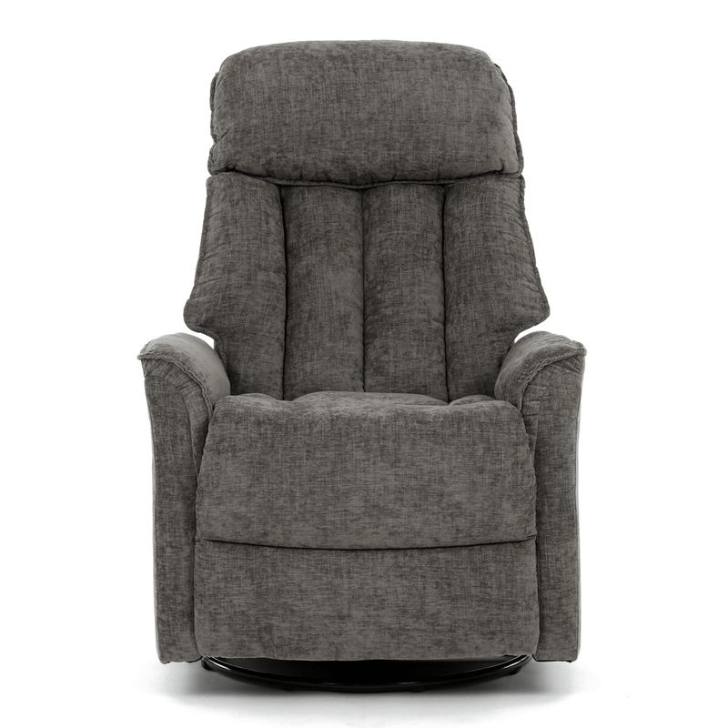 Polohovacie kreslo, sivá látka, 200kg, TV-H9327 GREY2
