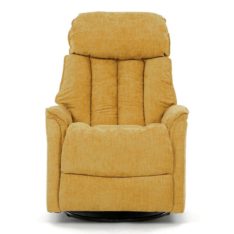 Polohovacie kreslo, žltá látka, 200kg, TV-H9327 YEL2