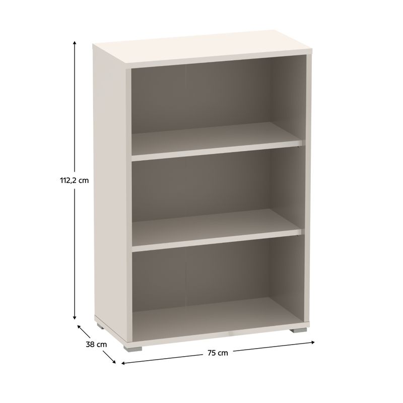 Otvorený regál, 75cm, kašmír, RIOMA NEW TYP 4