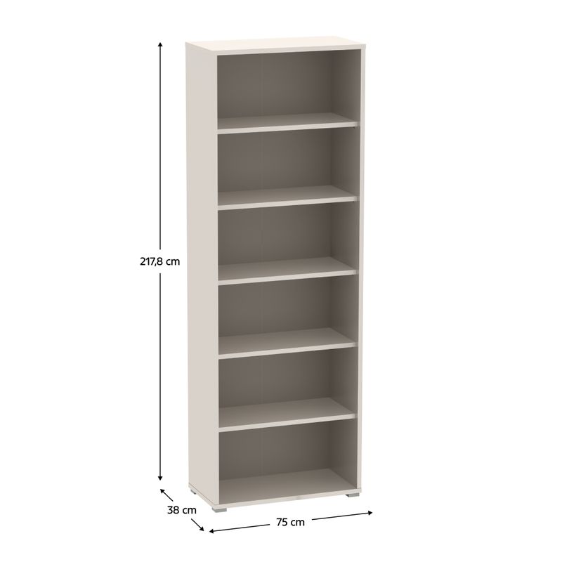 Vysoký regál, 75cm, kašmír, RIOMA NEW TYP 01