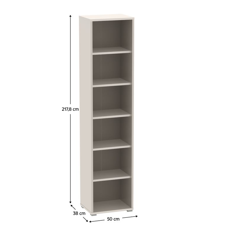Vysoký regál, 50cm, kašmír, RIOMA NEW TYP 02
