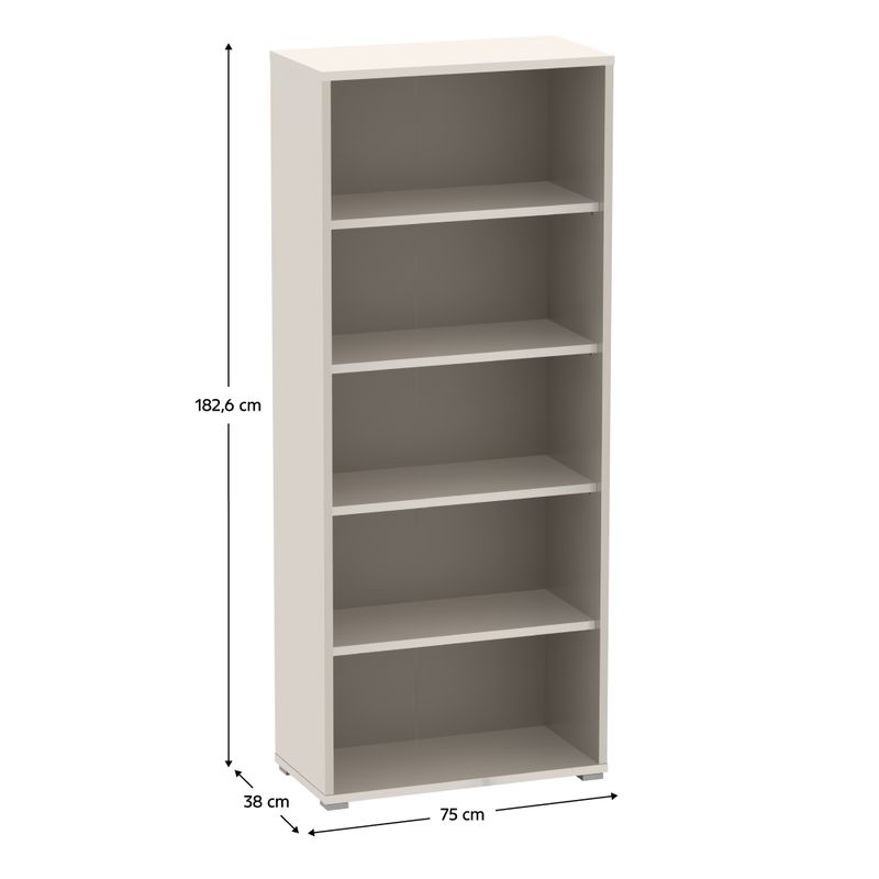 Otvorený regál, 75cm, kašmír, RIOMA NEW TYP 3