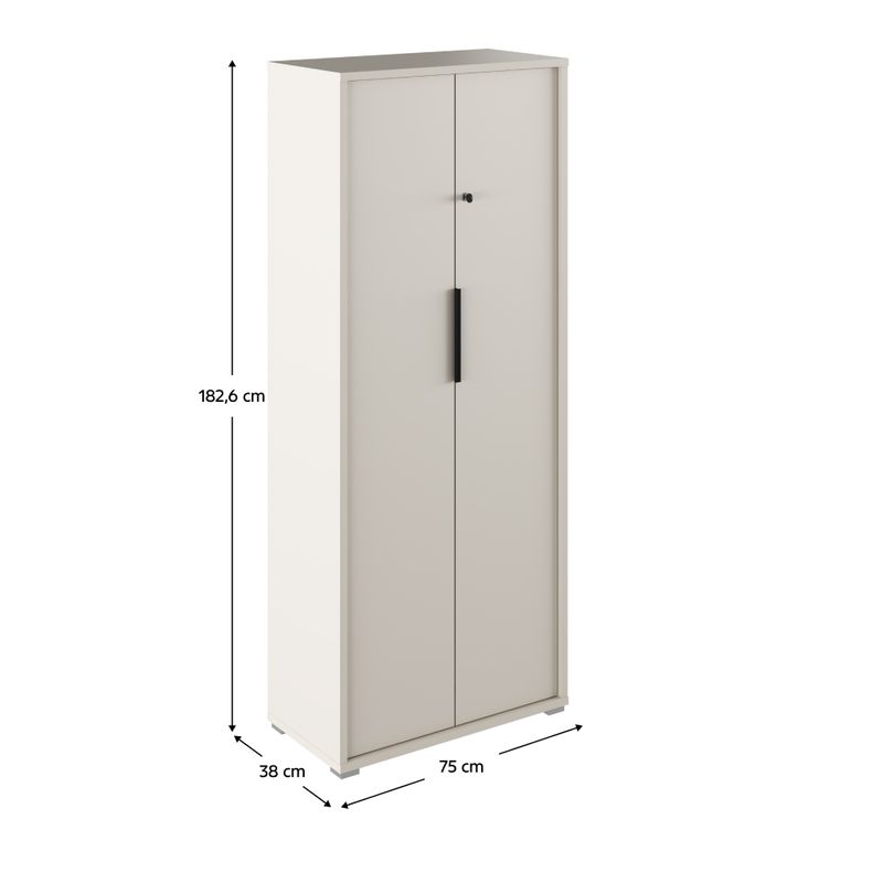 Skriňa so zámkom, 75cm, kašmír, RIOMA NEW TYP 31