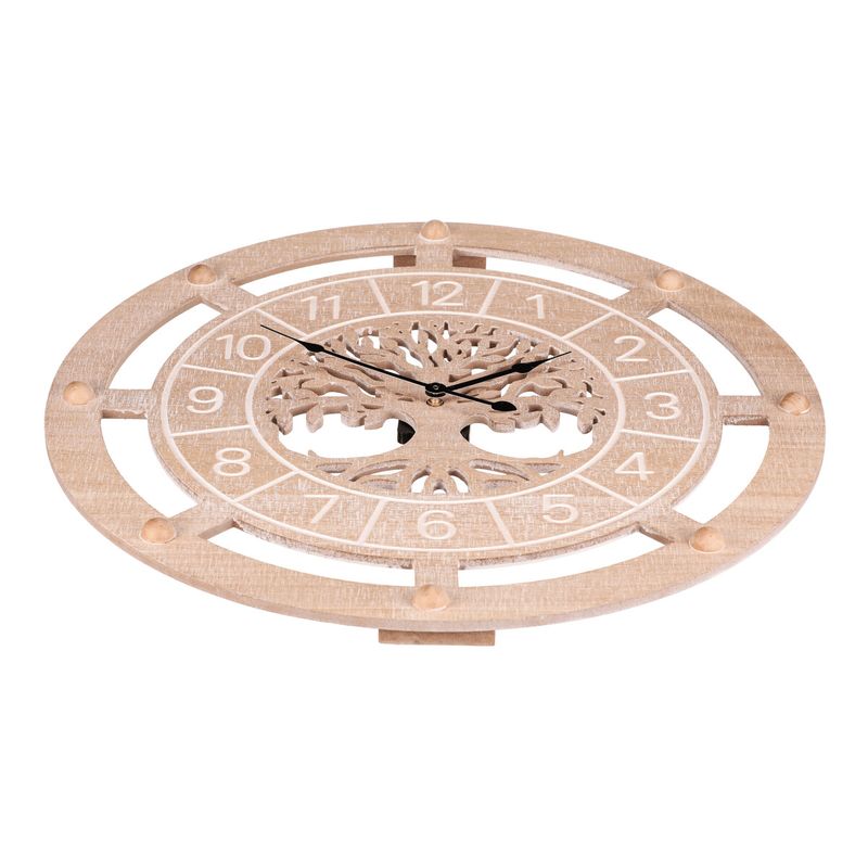 Hodiny nástenné, MDF, strom života v strede, 60cm, HW4004