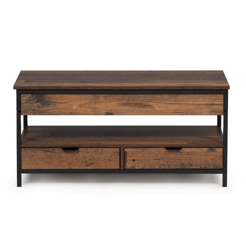 Konferenčný stolík, 100x50cm, MDF old wood, CT-I1201 OLW2