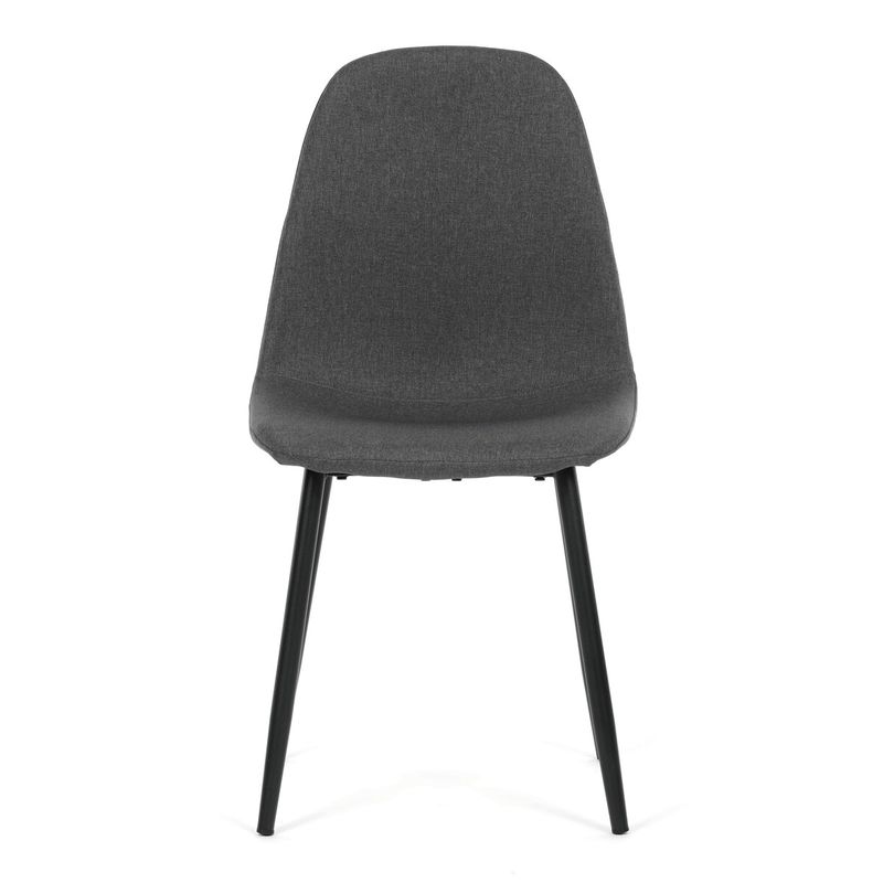 Jedálenská stolička, sivá látka, CT-V2972 GREY2
