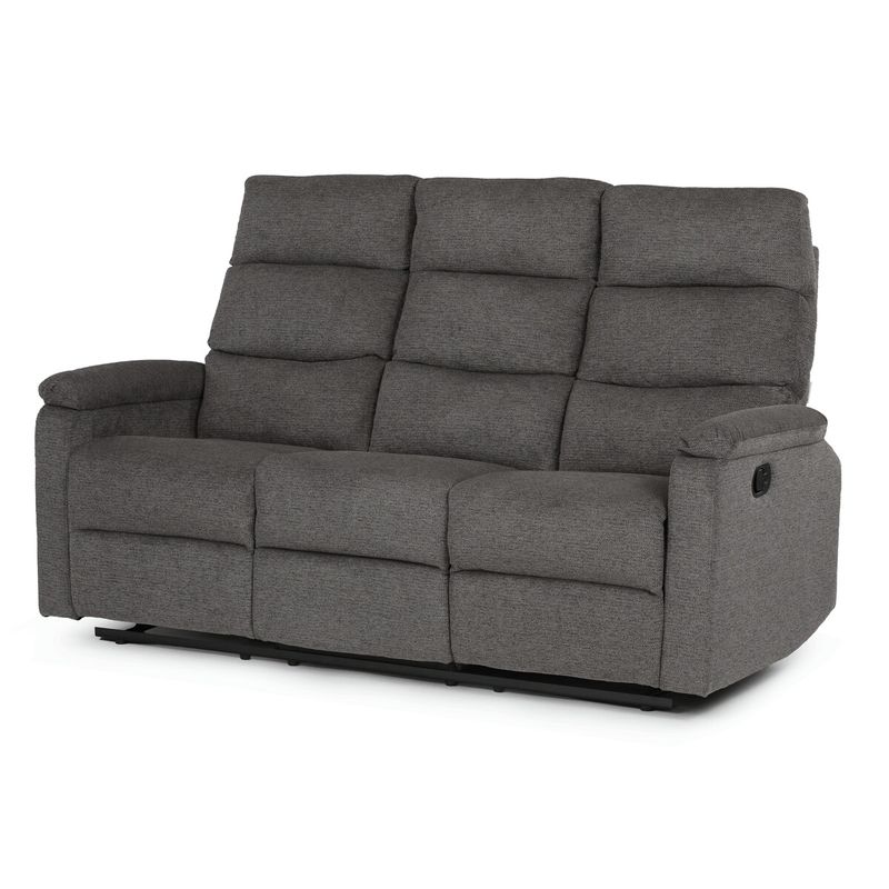 Sedacia súprava, polohovacia, sivá, látka, ASD-C5980 GREY2