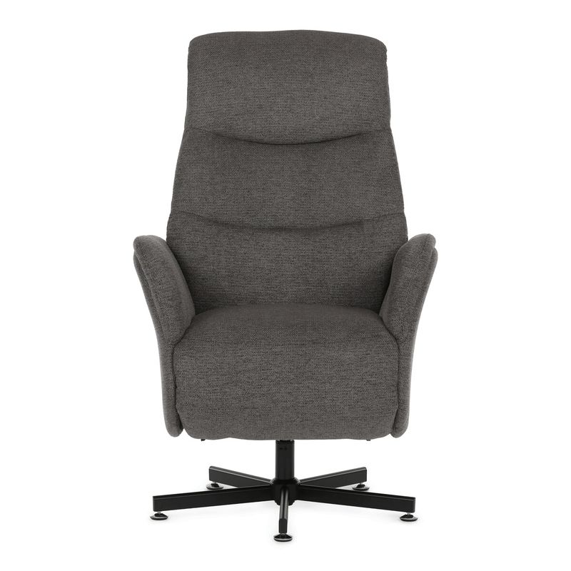Polohovacie kreslo, elektrické zabudované ovládanie, sivá látka, TV-C5479 GREY2