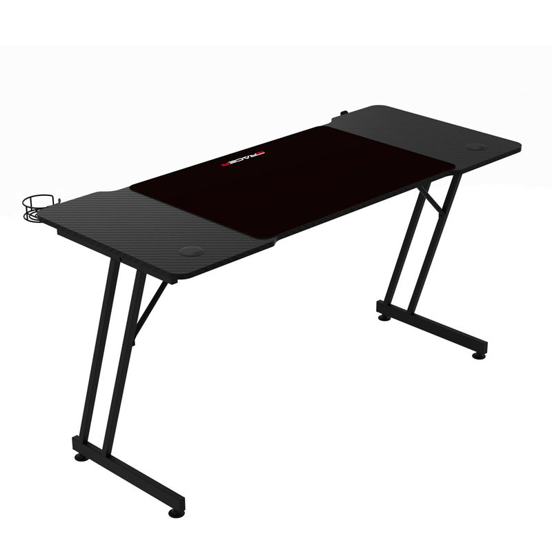Herný stôl 140x60cm, melamín, carbon, LT-H1104 BK