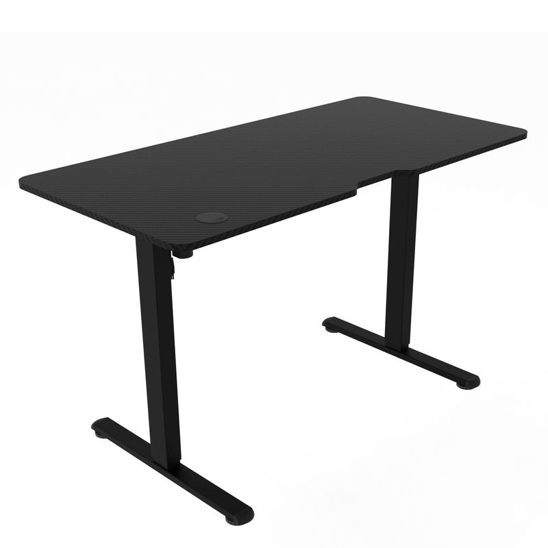 Ergonomický stôl s plynulou reguláciou výšky 120x60cm, melamín, carbon, LT-H2210 BK