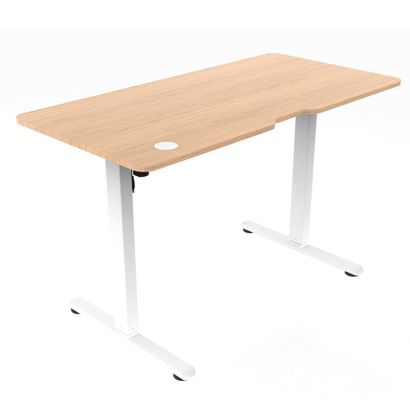 Ergonomický stôl s plynulou reguláciou výšky 120x60cm, melamín, dub, LT-H2210 OAK