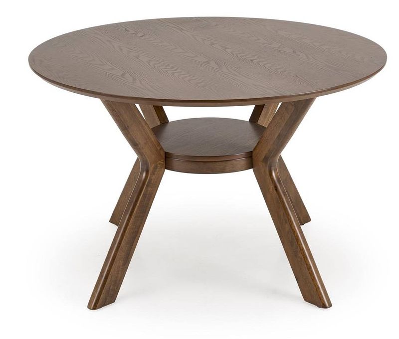 Okrúhly jedálenský stôl, 120cm, orech, RUPERT