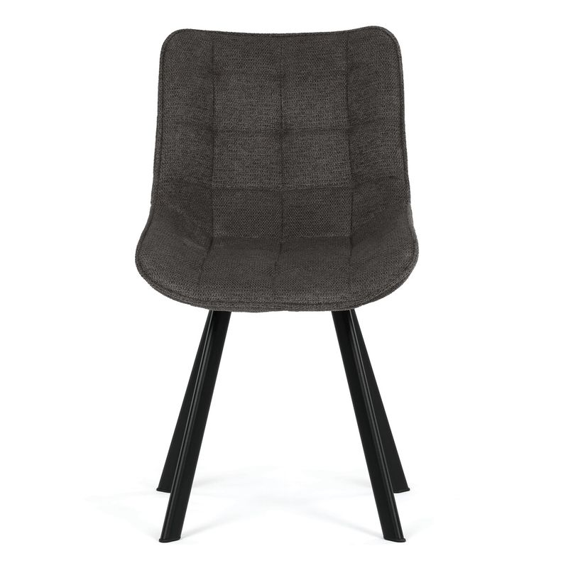 Jedálenská stolička, sivá látka, HC-V3068 GREY2