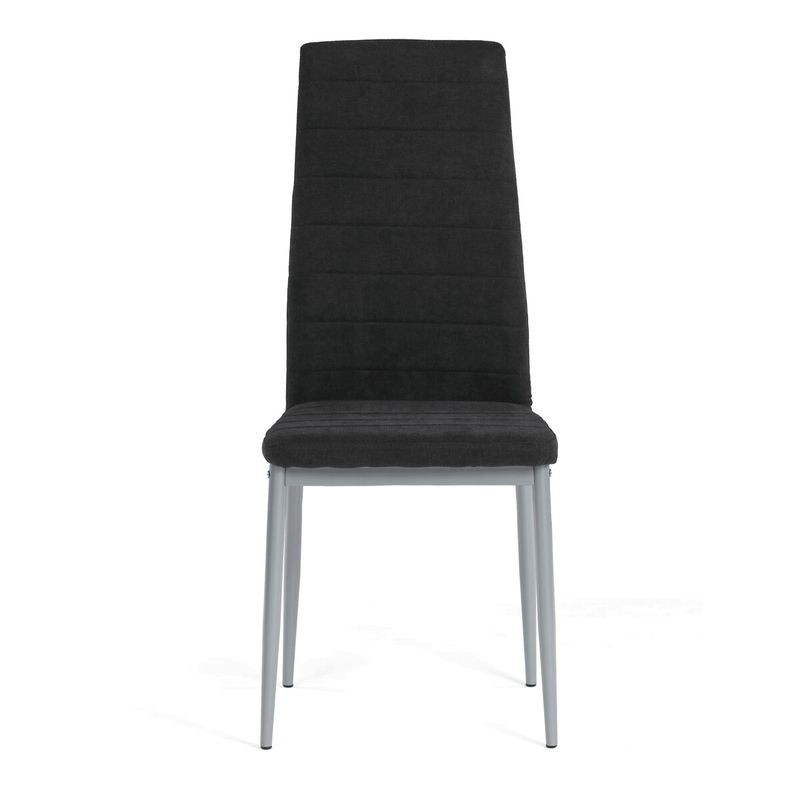 Jedálenská stolička, čierna látka, DCL-V5031 BK2