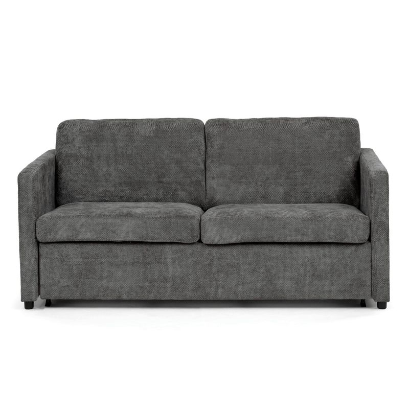 Dvojmiestna rozkladacia pohovka, sivá látka, ASB-C3900 GREY2