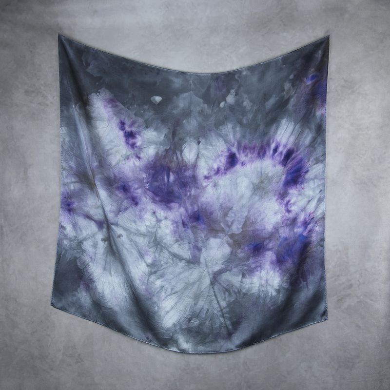 Luxusná hodvábna šatka LIMITED_342, Vyrobená na Slovensku, 90 x 90cm