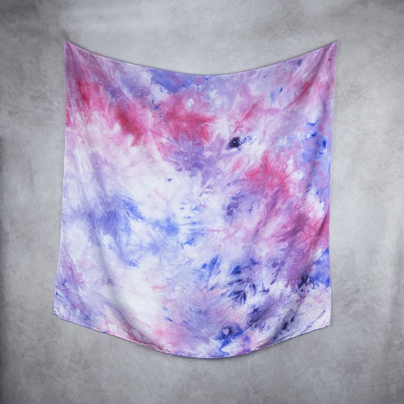 Luxusná hodvábna šatka LIMITED_343, Vyrobená na Slovensku, 90 x 90cm