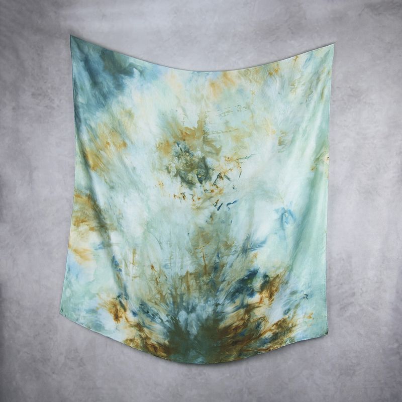 Luxusná hodvábna šatka LIMITED_347, Vyrobená na Slovensku, 90 x 90cm