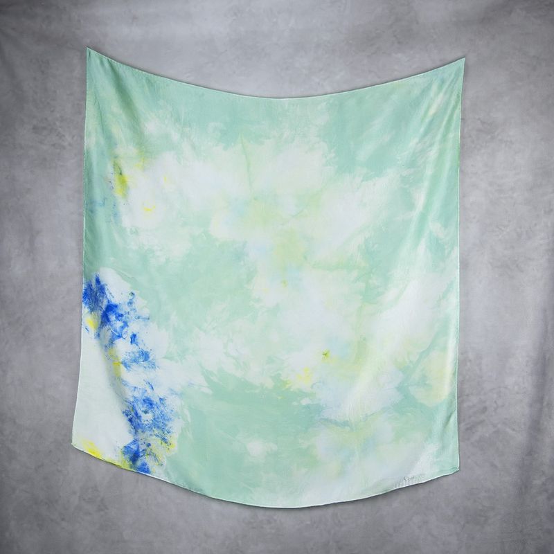 Luxusná hodvábna šatka LIMITED_349, Vyrobená na Slovensku, 90 x 90cm