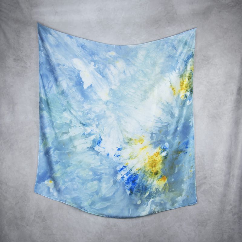 Luxusná hodvábna šatka LIMITED_350, Vyrobená na Slovensku, 90 x 90cm